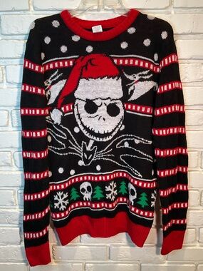 Ugly Christmas Sweater Nightmare before Christmas Medium Mens